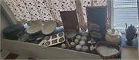 HUGE lot old kitchen items roasting pan molds more