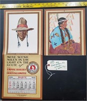 1930 Great Northern RY advertising native american