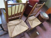 Pair of Handmade Wooden Chairs