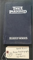 Prison autobiography book signed by Harold Morris