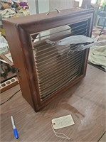 Antique wooden 3 speed MATHES box fan