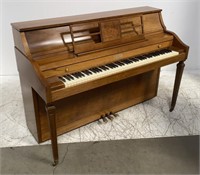 Vintage Baldwin console upright piano 59"L x 25"