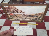 Huge 52x23 antique railroad art print JIM ROZZI