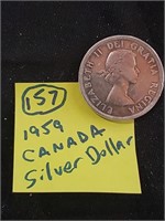 1957 Canada silver dollar