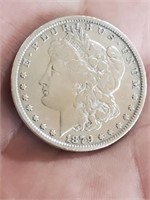 1879 US Morgan silver dollar Philadelphia