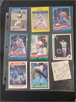 8 Nolan Ryan Texas Rangers baseball cards