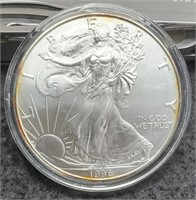 1996 Silver Eagle BU In Capsule Key Date