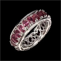 Natural Top Rich Pink Tourmaline Ring