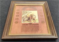 10"x12" Framed Display "The American Indian"