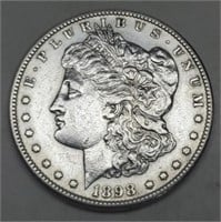 1898-S Morgan Silver Dollar AU