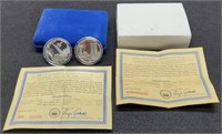 (2) Troy Oz. .999 Silver Rounds "Freedom Tower"