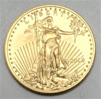 2014 1/10 Oz. $5 Gold American Eagle BU
