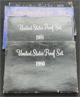 (4) Proof Sets: 1971, 1978, 1980, 1981