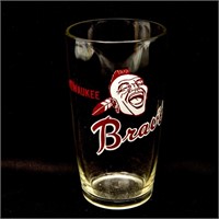 1960's Milwaukee Braves Glass