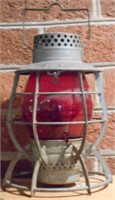 Lantern w/ red globe