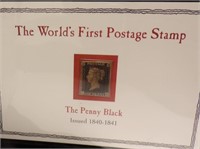 THE WORLDS FIRST POSTAGE STAMP-THE PENNY BLACK