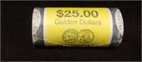 ROLL OF UNCIRCULATED GOLDEN DOLLARS