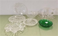 PATTERN GLASS BOWLS AND PLATES
