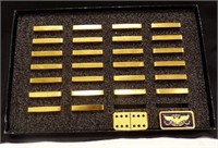 THE FABERGE' IMPERIAL DOMINOES 24K GOLD PLATED