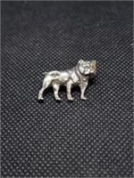 Sterling Silver Bulldog Pin