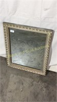 Antiqued Frame Rectangle Mirror