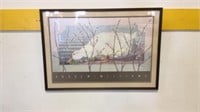 Large Framed Duck Print Andrew Williams
