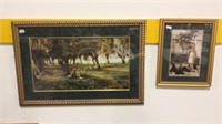Two Framed Prints with Youth Theme