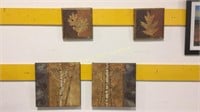 Four Prints on Canvas Autumnal Themes