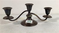 Sterling double candle stick holders