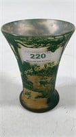 Original DeVez Cameo Glass Vase Art Nouveau