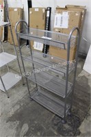 4 tier wire rack w/ basket