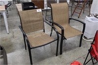 2 patio chairs - light damage