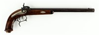 Firearm Antique Swiss Target Pistol C. Bentz .30