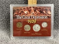 Great Depression of 1929 Silver Coin Set