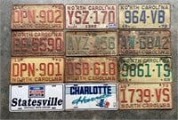 Lot of NC License Plates & More