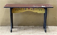 Vintage Hand Painted Bench