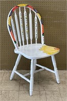 Vintage Windsor Back Hand Painted Chair