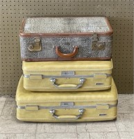 Three Vintage Suitcases