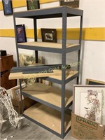 (2) 5 Tier Metal Shelving Units