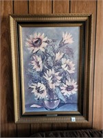"SUNFLOWERS" BY L. RITTER (22" X 29")