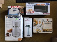 LOT OF (NIB) APPLIANCES INCLUDING TOASTER,