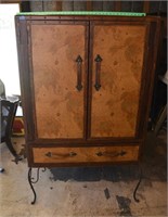 unique high end leather armoire