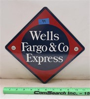 Wells Fargo porcelain sign