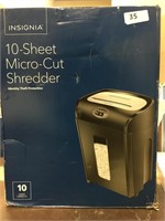 Insignia 10-Sheet Micro-Cut Shredder