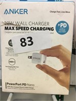 Anker 20w Max Speed Wall Charger