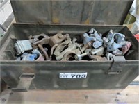 Metal Box with Assorted Arrow Clamps