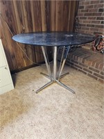 Dining Table w/black glass top