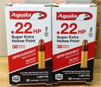 OF) 22 LR 38 GR HOLLOW POINT, 100 ROUNDS