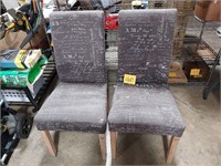 2 high back chairs