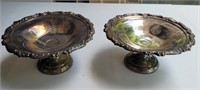 Matching silver plated serving dishes